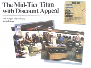 General Merchandising, Kohl's Discount Retailer. Concept Updates 